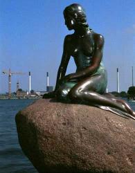 The little mermaid in Copenhagen.
